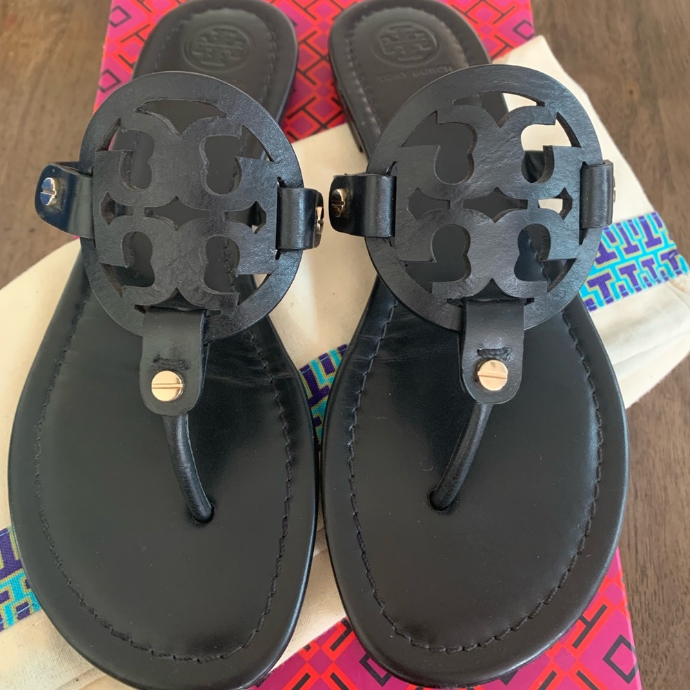🌸TORY BURCH Miller Black Sandals